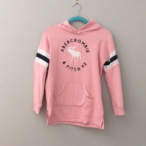 Girls Pink Lace Sweatshirt